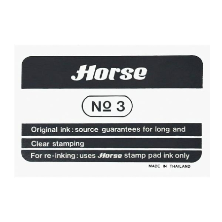 HORSE Tampon num.3 73x105mm negro