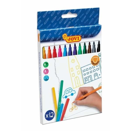JOVI C.12 ROTULADORES COLORES SURTIDOS