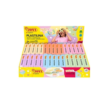 JOVI C.30 PASTILLAS PLASTILINA 50 G COLORES PASTEL