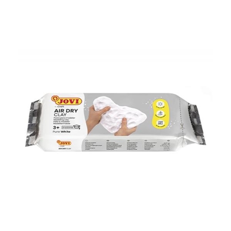 JOVI PASTILLA PASTA MODELAR AIR DRY ENDURECIBLE AL AIRE 1000G BLANCO