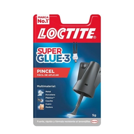 Loctite Tubo pegamento Super Glue 5 Con Pincel - 5 g