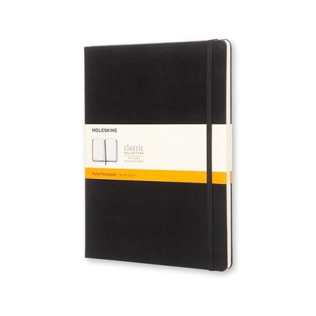 MOLESKINE Cuaderno Classic tapa dura 192 paginas rayas x-large negro