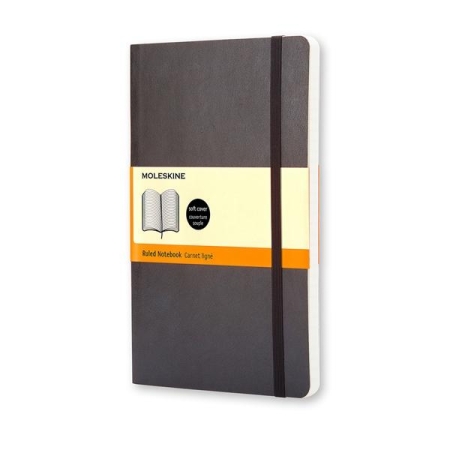 MOLESKINE Cuaderno Classic tapa blanda 240 paginas rayado large negro