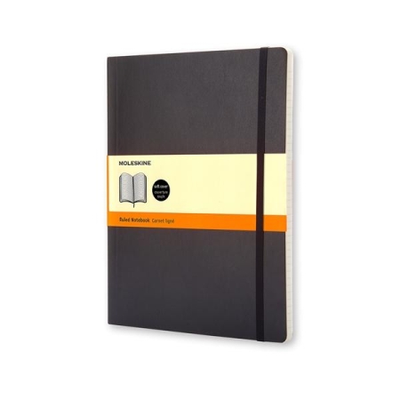 MOLESKINE Cuaderno Classic tapa blanda 192 paginas rayado x-large negro
