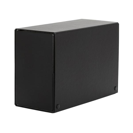 PARDO Caja de proyectos con broches extra forrado lomo 120mm 320x245m negro