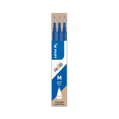 PILOT Paq.3 recambios boligrafo Frixion azul