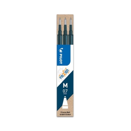 PILOT Paq.3 recambios boligrafo Frixion negro