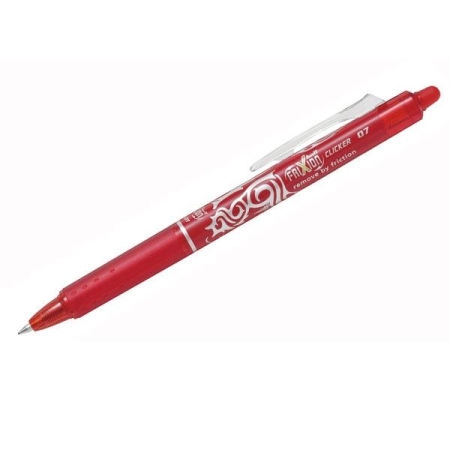 PILOT Boligrafo borrable retractil Frixion Clicker punta bola rojo