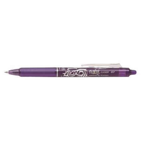 PILOT Boligrafo borrable retractil Frixion Clicker punta bola violeta