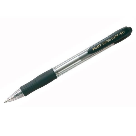 PILOT Boligrafo retractil Supergrip tinta aceite trazo 0,4mm negro
