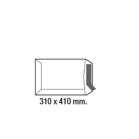 SAM C.250 bolsas 310x410mm kraft offset blanco