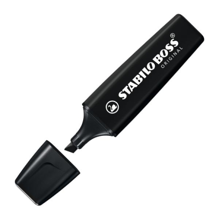STABILO Marcador fluorescente Boss NatureColors trazo 5mm negro