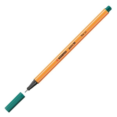 STABILO Rotulador Point 88 punta fieltro fina trazo 0,4mm turquesa