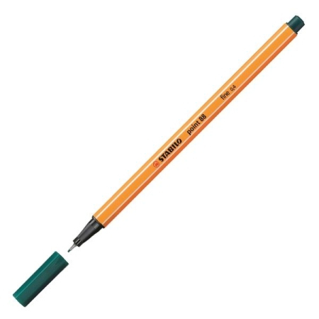 STABILO Rotulador Point 88 punta fieltro fina trazo 0,4mm verde azulado