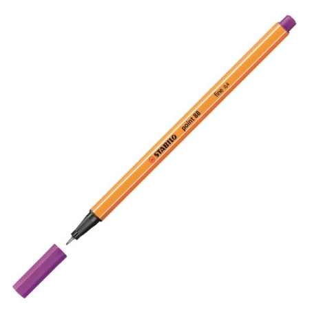 STABILO Rotulador Point 88 punta fieltro fina trazo 0,4mm granza lila