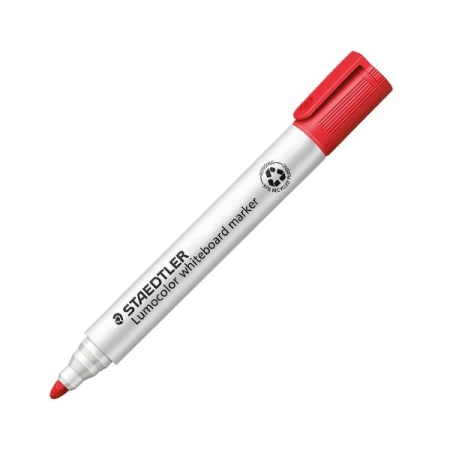 STAEDTLER Marcador pizarra Lumocolor 351 punta conica trazo 2mm rojo
