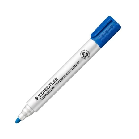 STAEDTLER Marcador pizarra Lumocolor 351 punta conica trazo 2mm azul