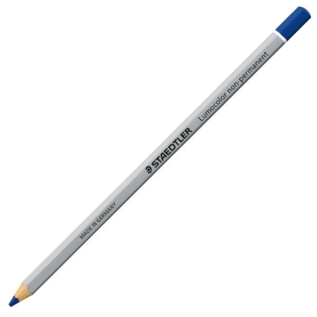 STAEDTLER Lapiz Lumocolor non-permanent soluble al agua azul