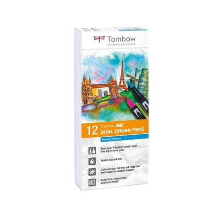 TOMBOW C.12 rotuladores doble punta lettering colores surtidos