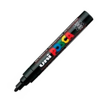 UNI-BALL Marcador pintura base agua Uni Posca PC8K trazo 8mm negro