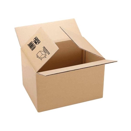 (Pack de 15) Caja embalaje - Carton ondulado - Canal doble 5 + 3 mm - 400 x 290 x 220 mm