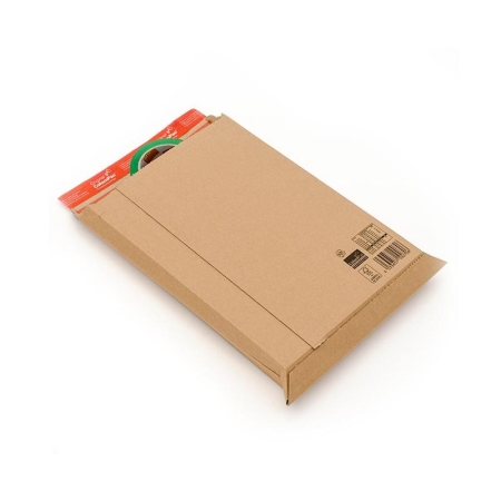 ColomPac Bolsas Original - Carton corrugado extrafuerte - 303 x 413 x 50 mm - Tira de silicona - Caja 100 bolsas