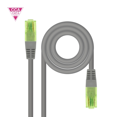 NANOCABLE Cable red latiguillo CAT.6 UTP AWG26 CCA, 30 cm