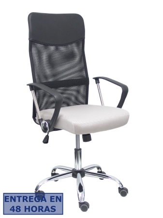 PIQUERAS Y CRESPO FOROL Silla Gontar respaldo malla negro asiento gris claro