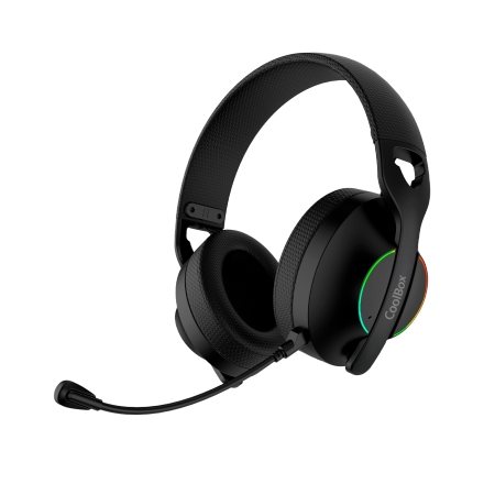 COOLBOX Auriculares inalambricos WB01 RGB con microfono Negros