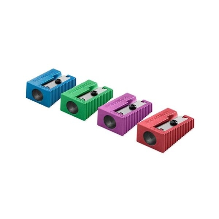 STAEDTLER Afilalapices 1 orificio metalico colores surtidos