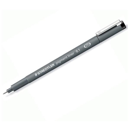 STAEDTLER Rotulador calibrado Pigment Liner 308 trazo 0,1mm negro