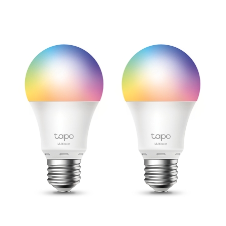 TP-LINK TAPO L530E PACK 2 SMART WI-FI LIGHT BULB, MULTICOLOR