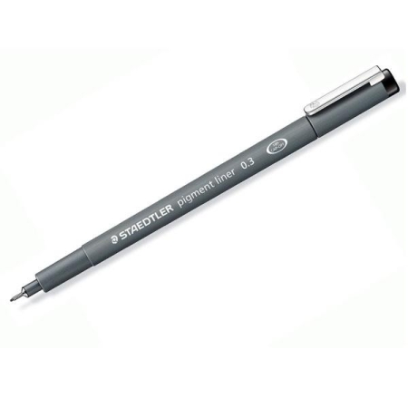 STAEDTLER Rotulador calibrado Pigment Liner 308 trazo 0,5mm negro